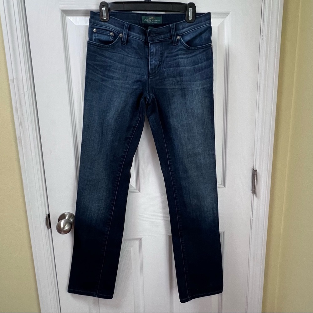 Lauren Ralph Lauren Women's Dark Blue Jeans Modern Straight Size 4